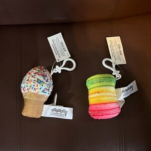 Ice Cream Cone and Macaron Bag clips
